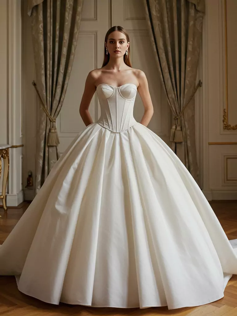 Corset-Bodice Ball Gown