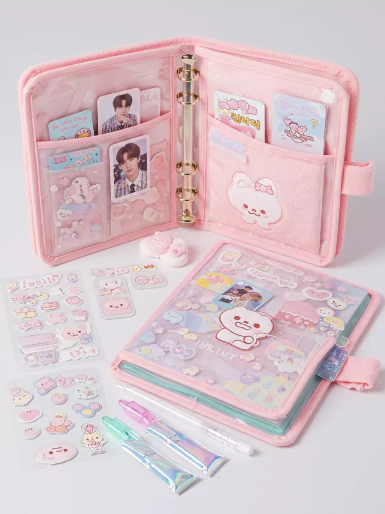 Cute Mini Binder Set with Accessories