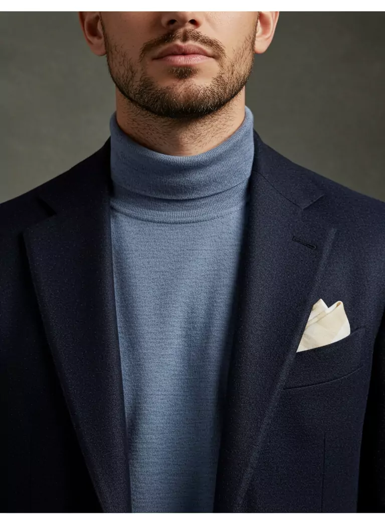 Fine Knit Under a Blazer