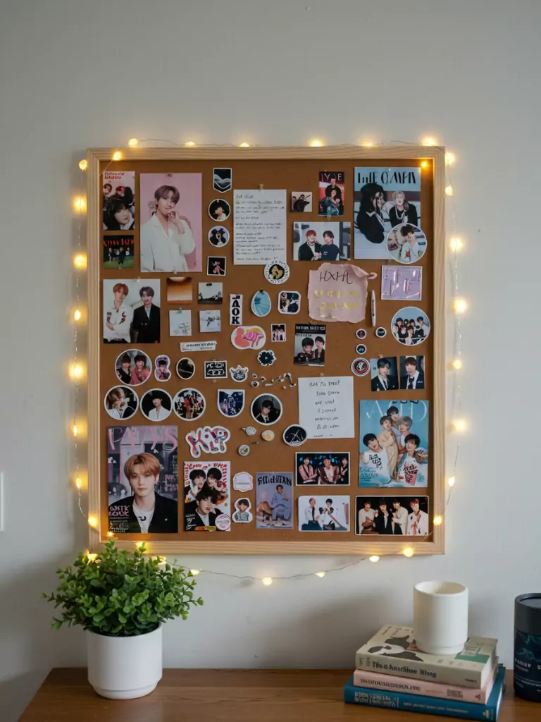 K-Pop Moodboard or Cork Board