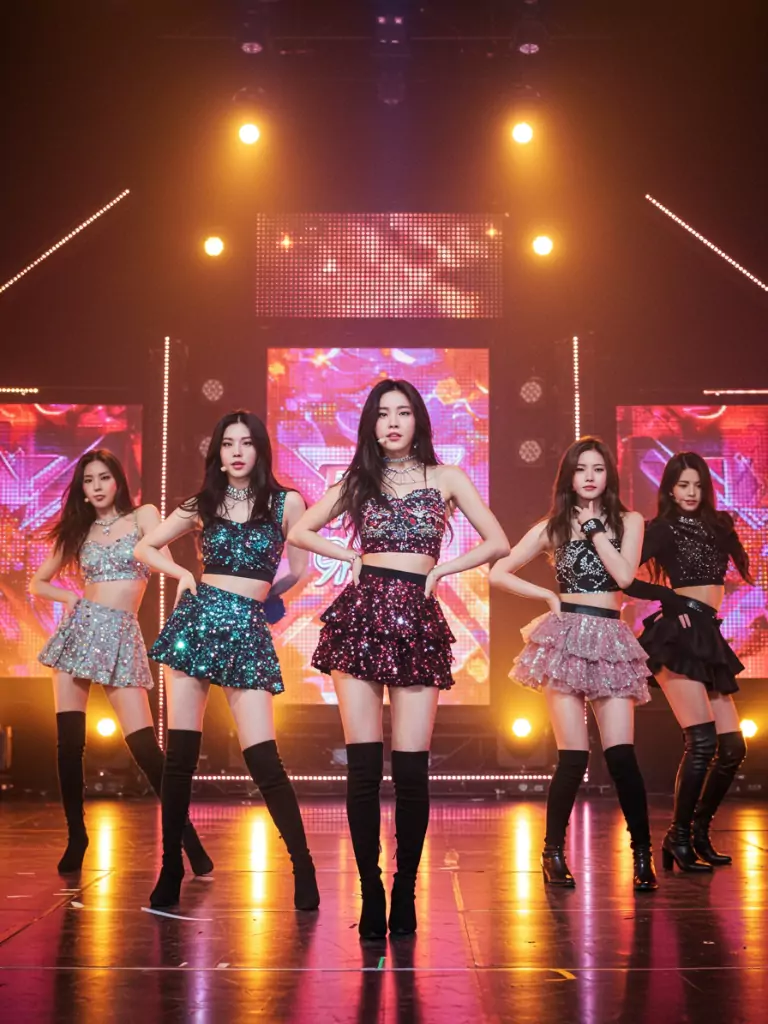 Sequined Mini Sets with Coordinated Boots