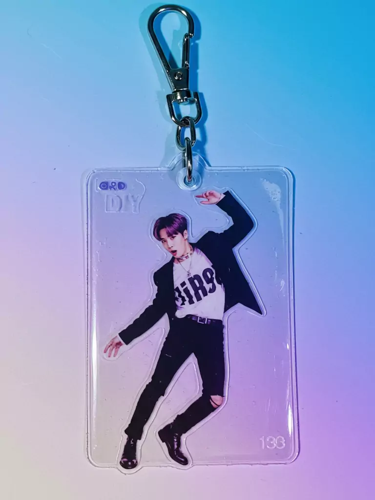 Shrink Plastic Photocard Keychain