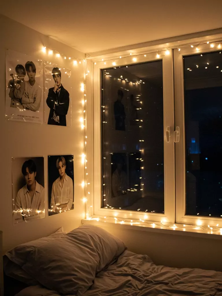 Transparent Posters with Fairy Lights