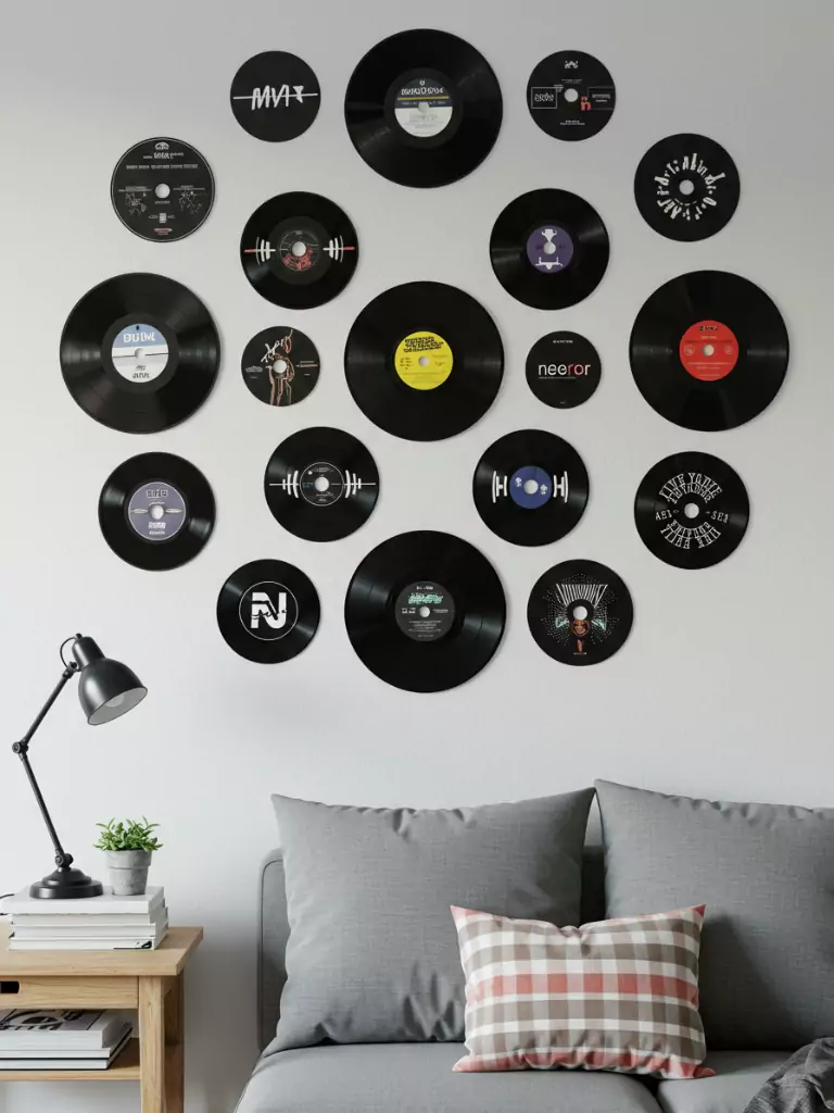 Vinyl or Retro Music Wall