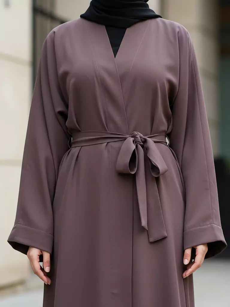 Abaya with Belt or Waist Tie