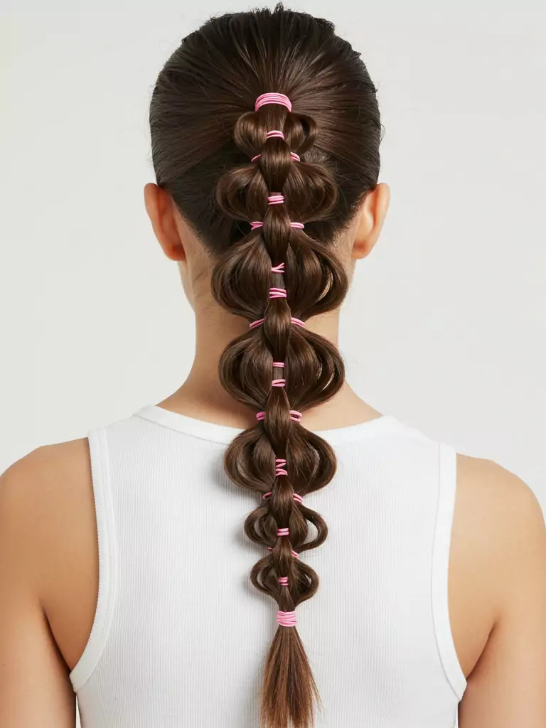 Bubble Braid Ponytail