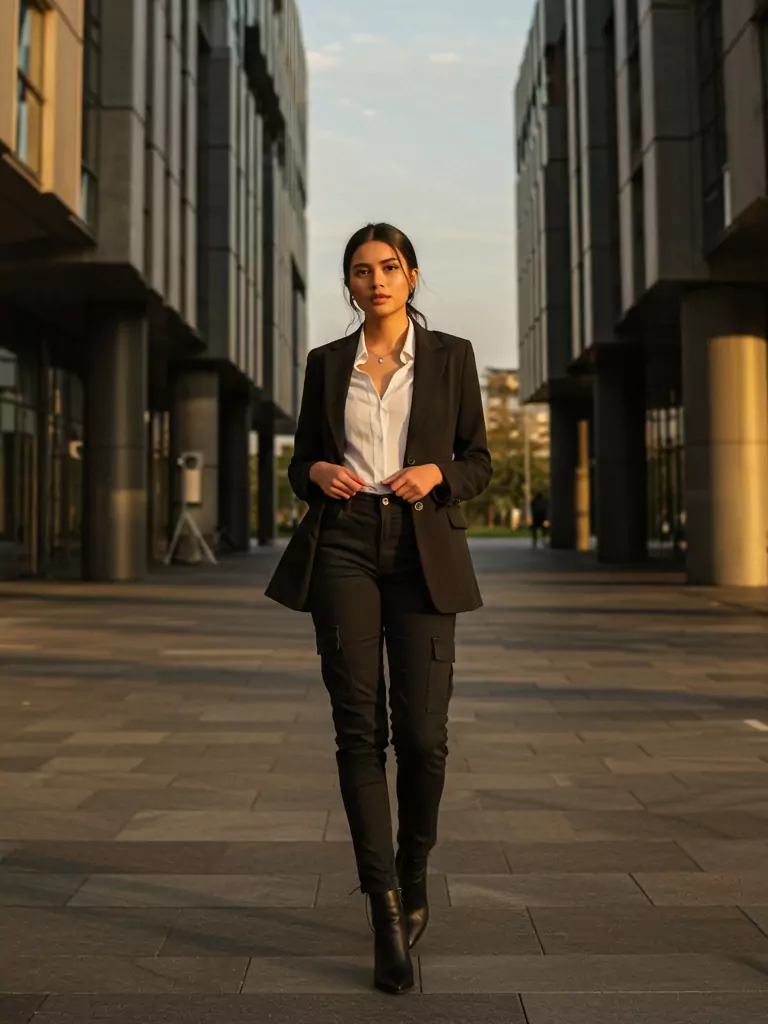 Cargo Pants with a Blazer