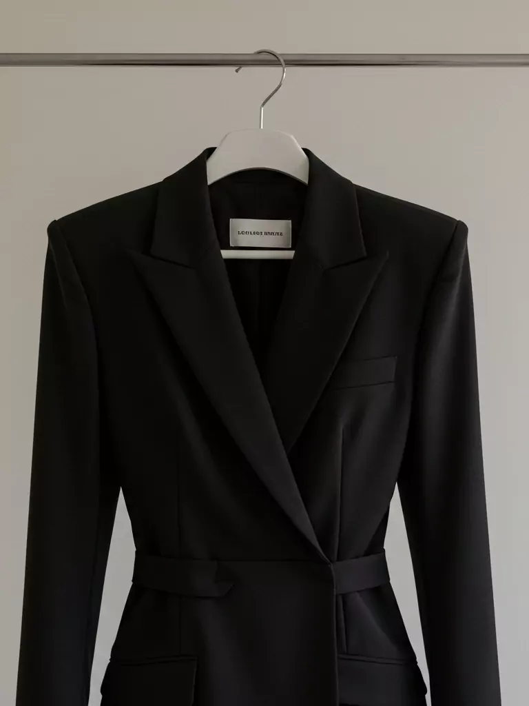 Classic Black Blazer Dress