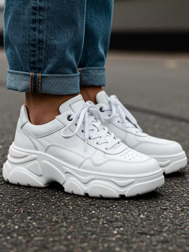 Classic White Chunky Sneakers