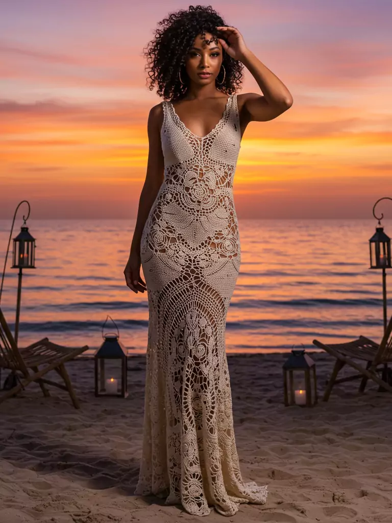 Crochet Maxi for Sunset Views