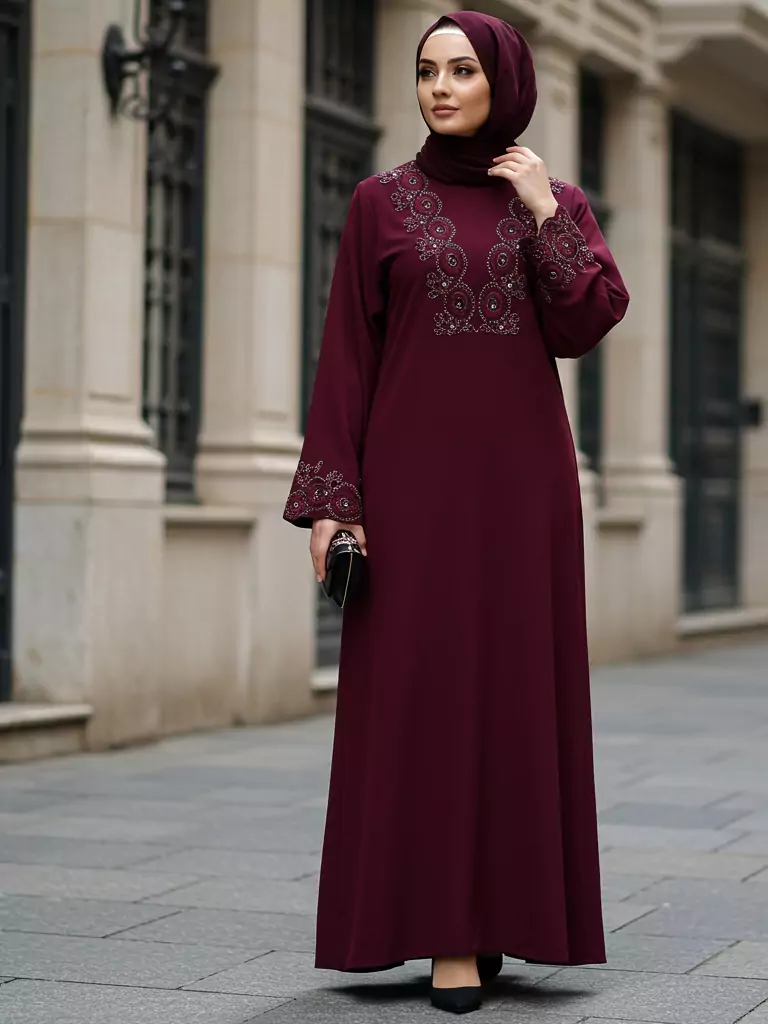 Elegant Abaya-Style Dress