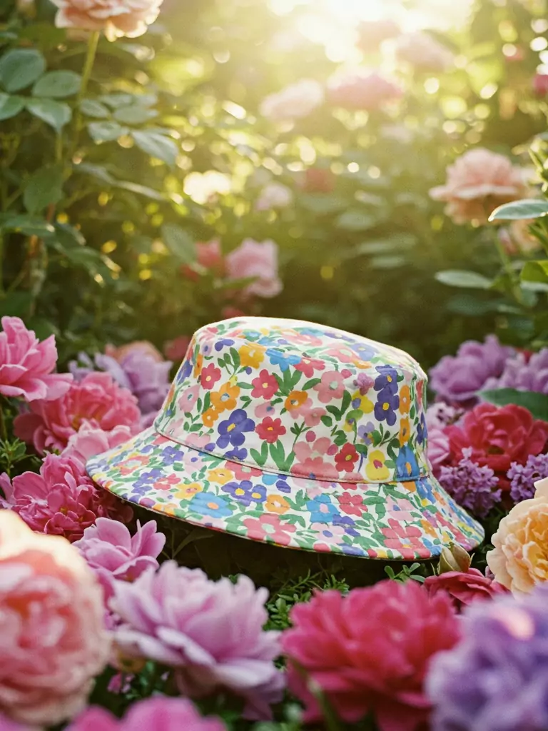 Floral Print Bucket Hat