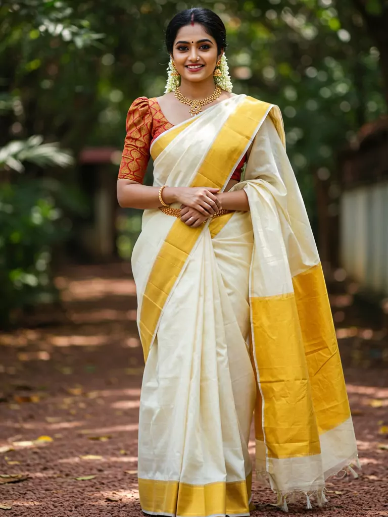 Kasavu Saree