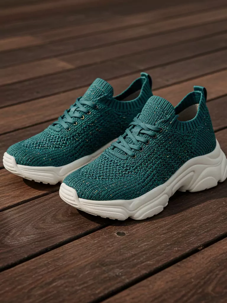 Knit Upper Chunky Sneakers