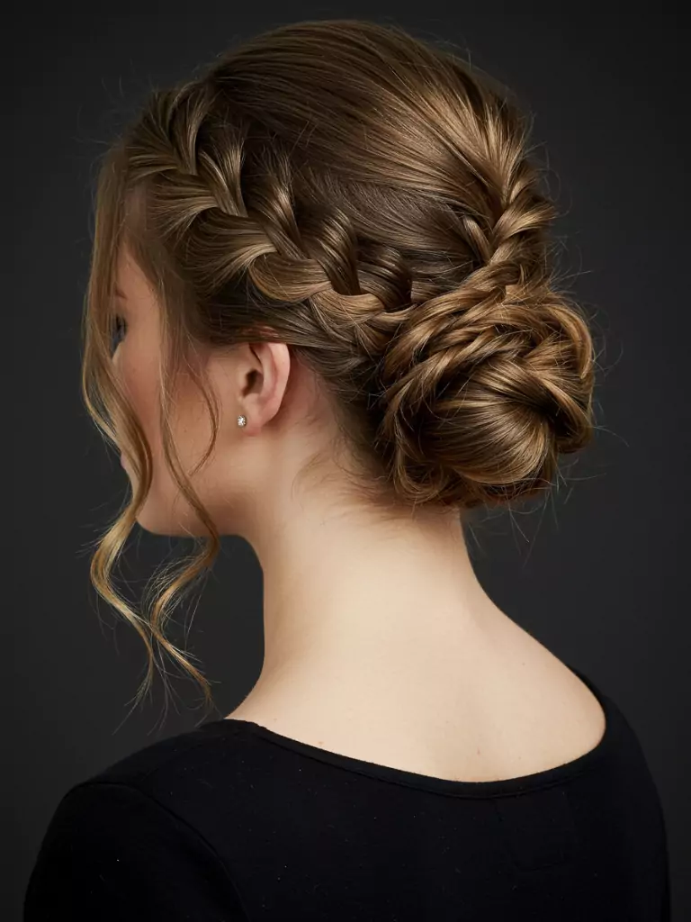 Low Braided Updo