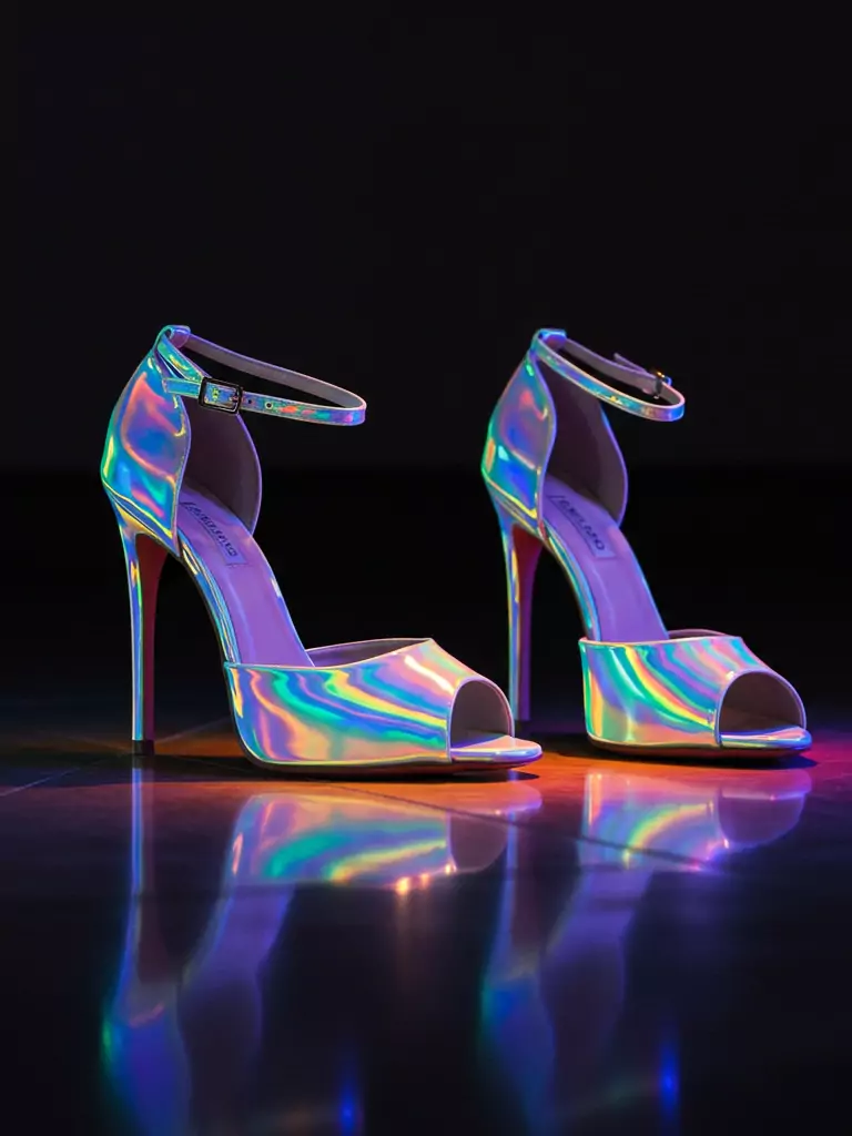 Metallic Ankle Boots