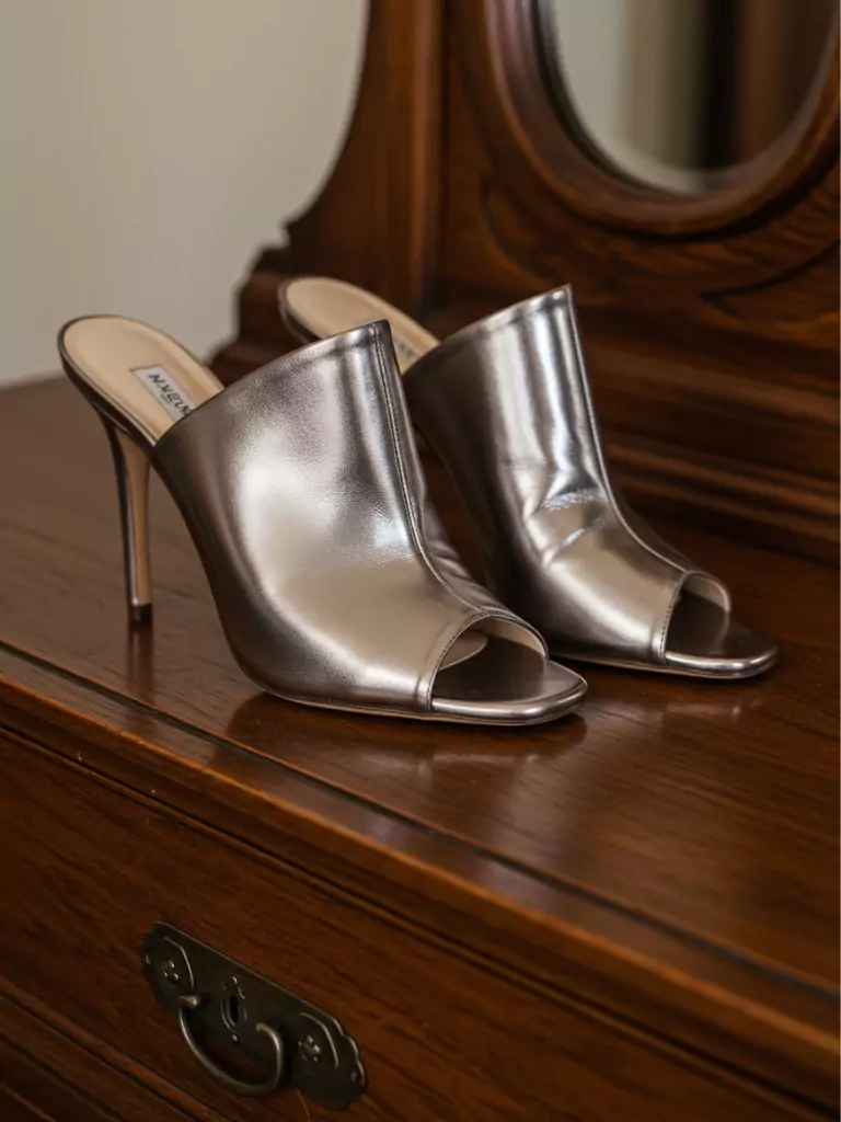 Metallic Mules