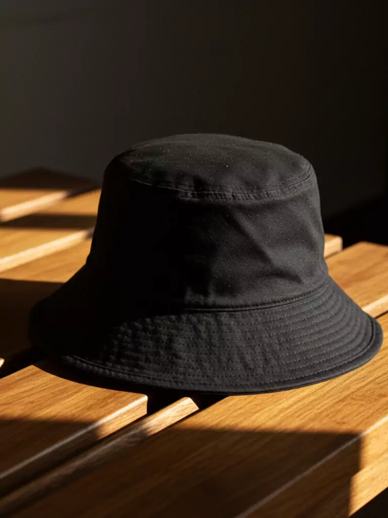Minimalist Black Bucket Hat