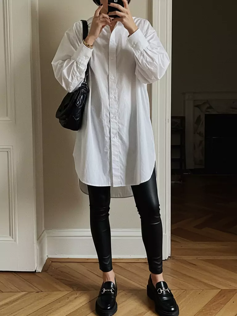 Oversized Shirt + Leggings