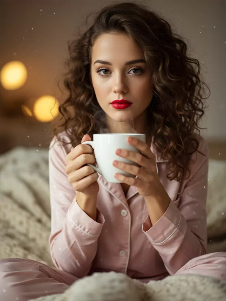 Pajamas with Lipstick