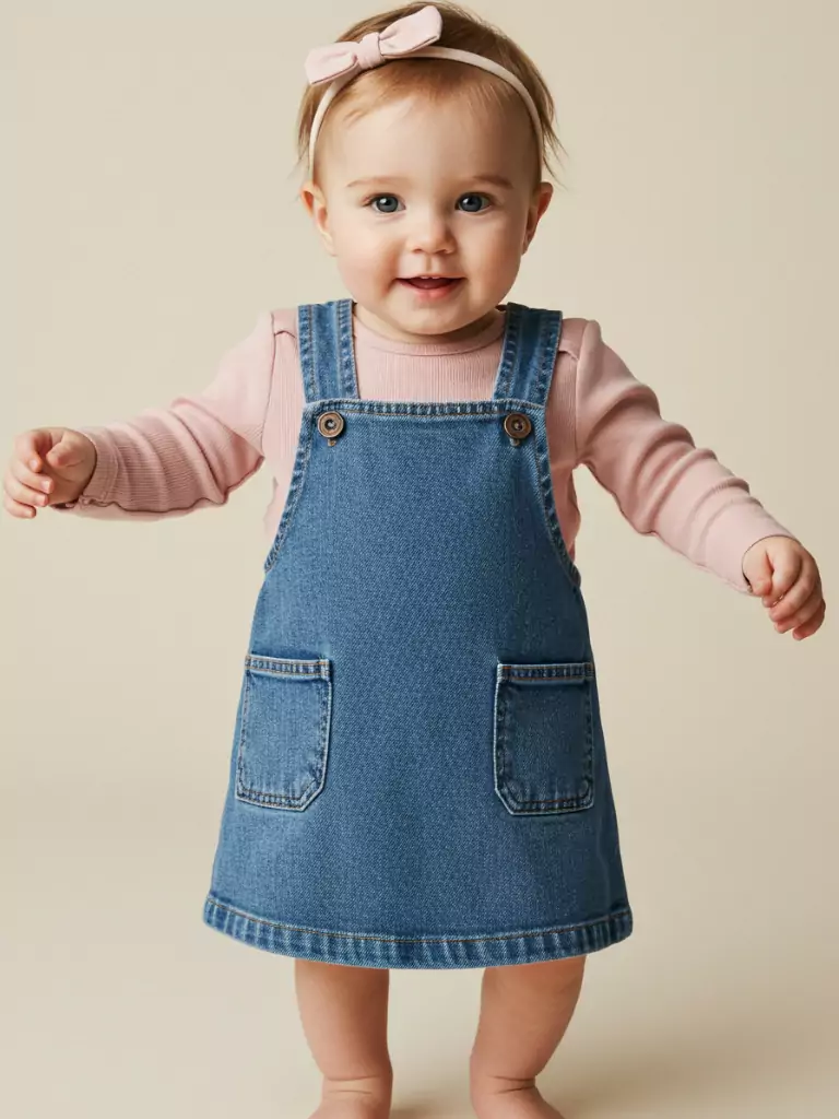 Pinafore Dress Over Onesie