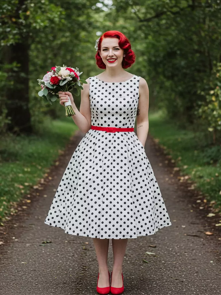 Polka-Dot Retro Dress