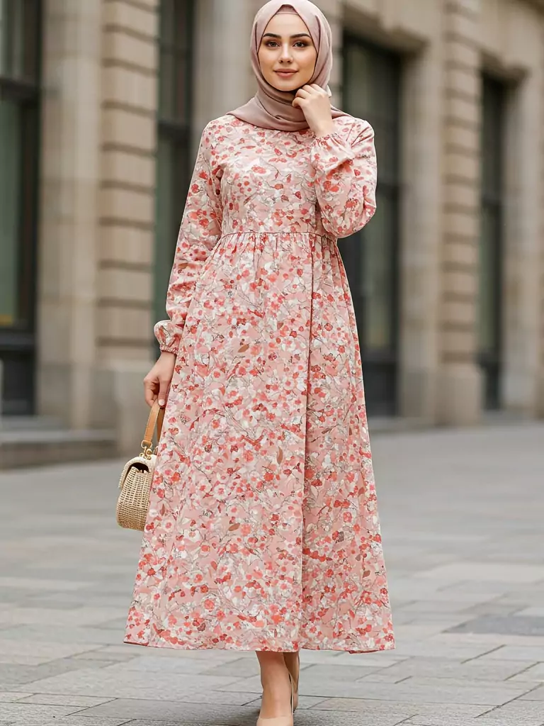 Printed Floral Dress