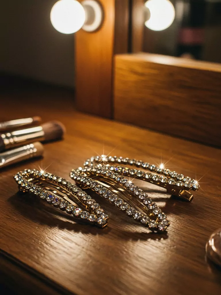 Rhinestone Hair Clips
