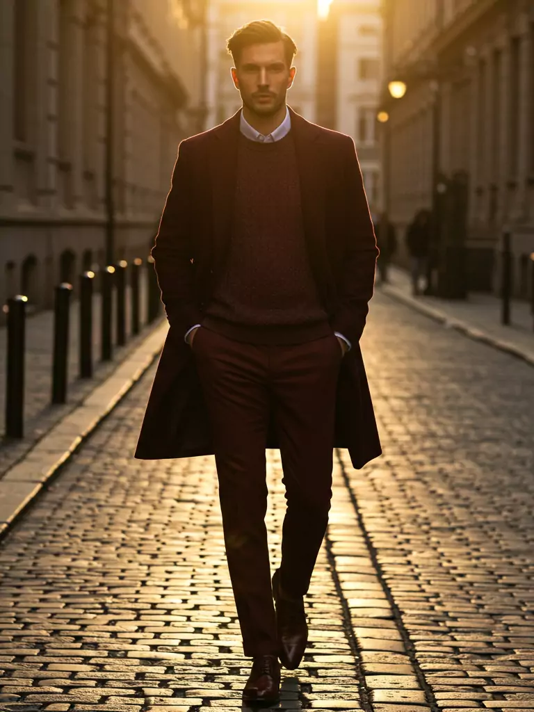 Rich Burgundy Layers