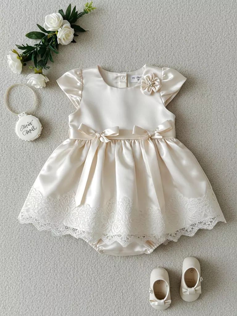 Satin and Lace Occasion Dress