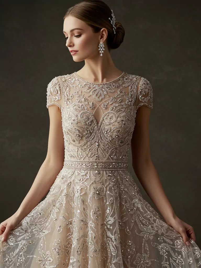 Shimmery Beaded Dress