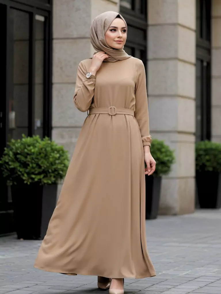 Solid-Colored Maxi Dress
