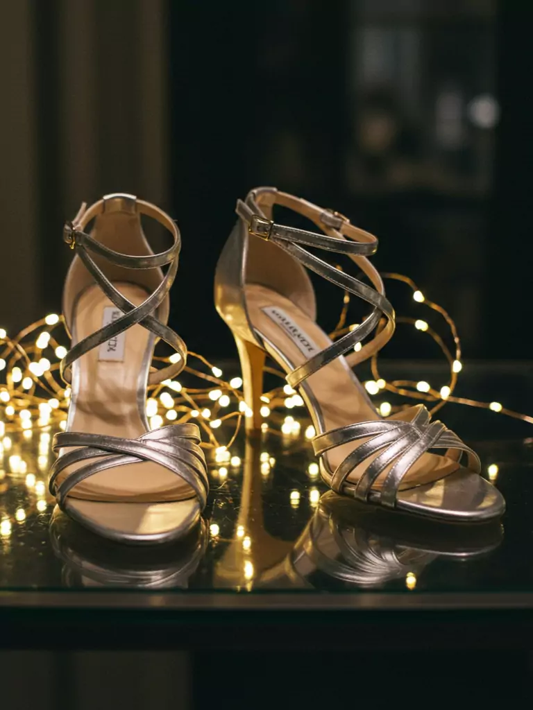 Strappy Silver Sandals