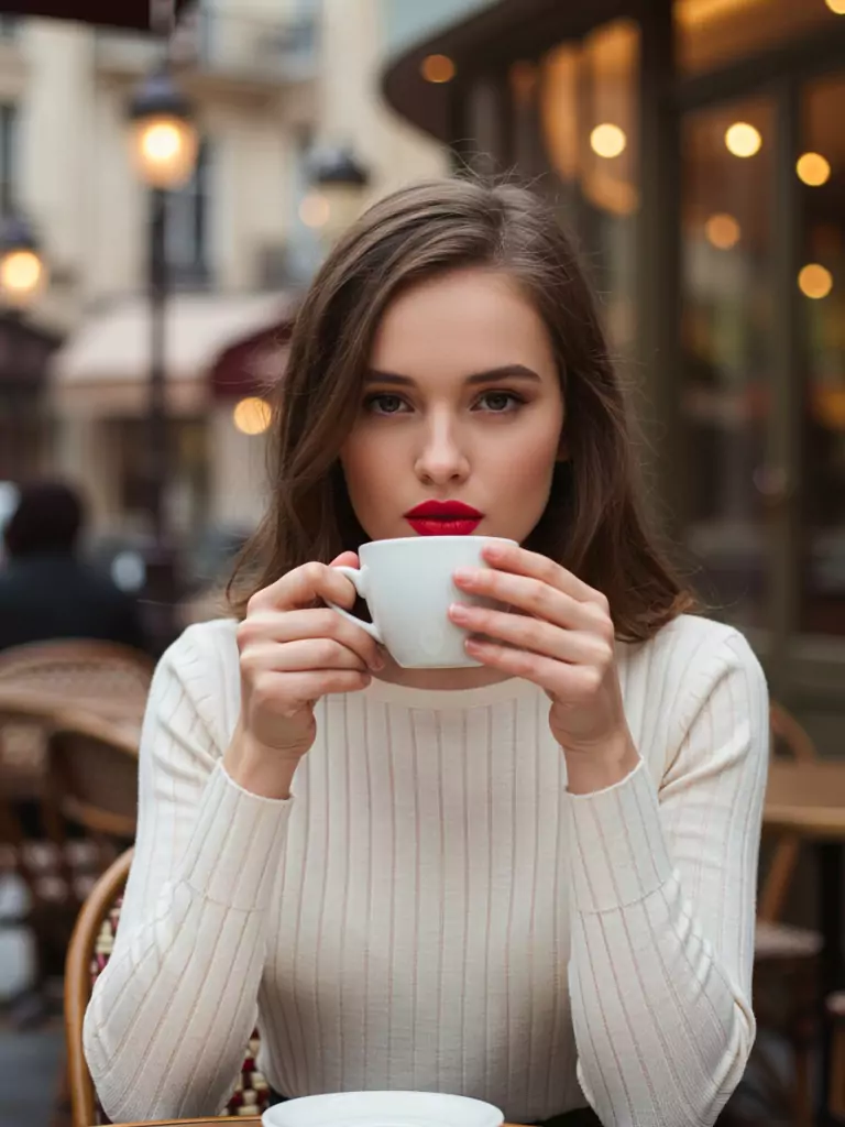 Stripes and Red Lips
