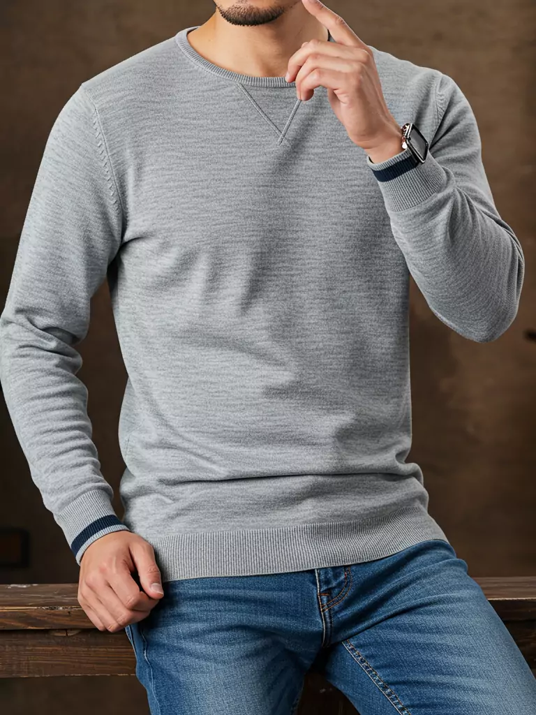 Sweater-Style Long Sleeve Shirt
