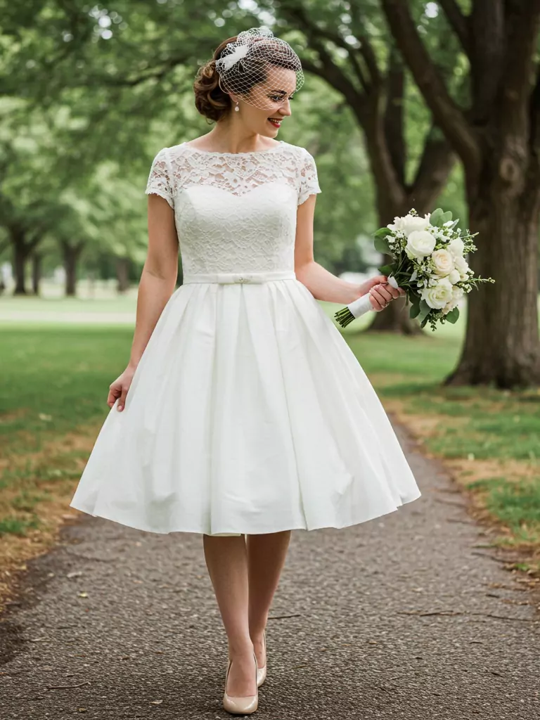 Tea-Length Vintage Dress