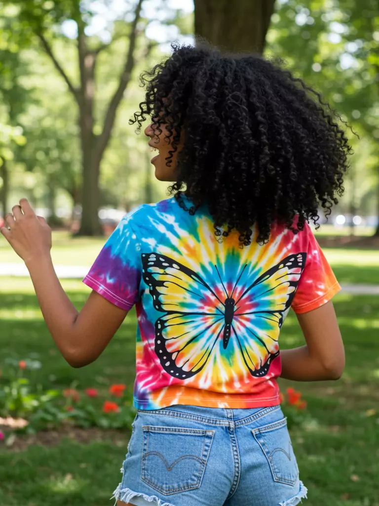 Tie-Dye Butterfly Top
