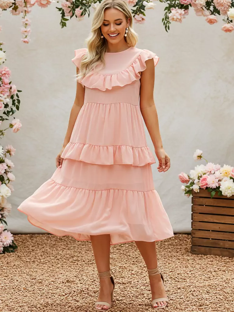 Tiered Ruffle Dress