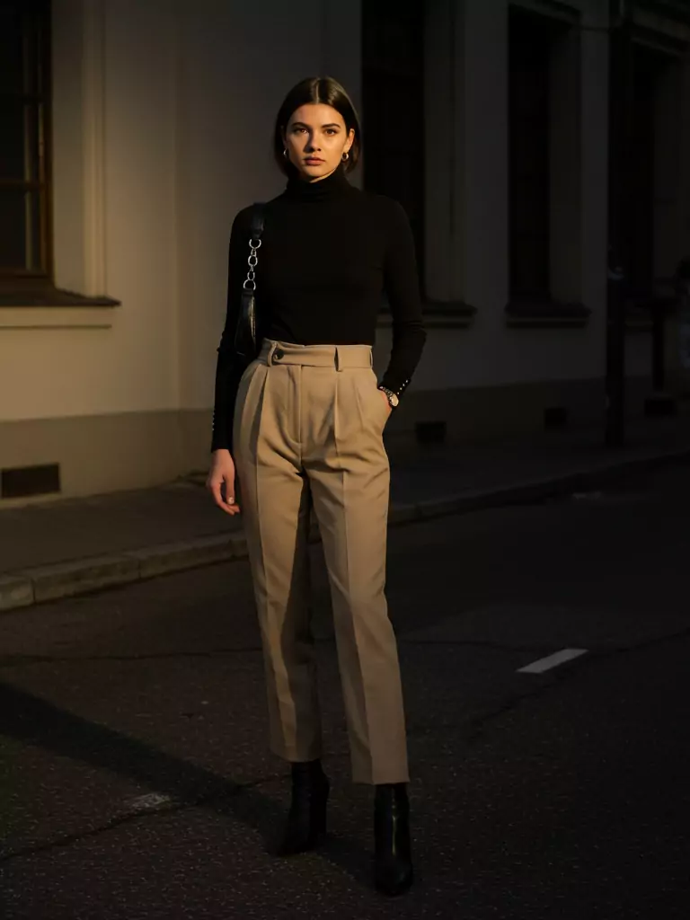 Turtleneck + Trousers