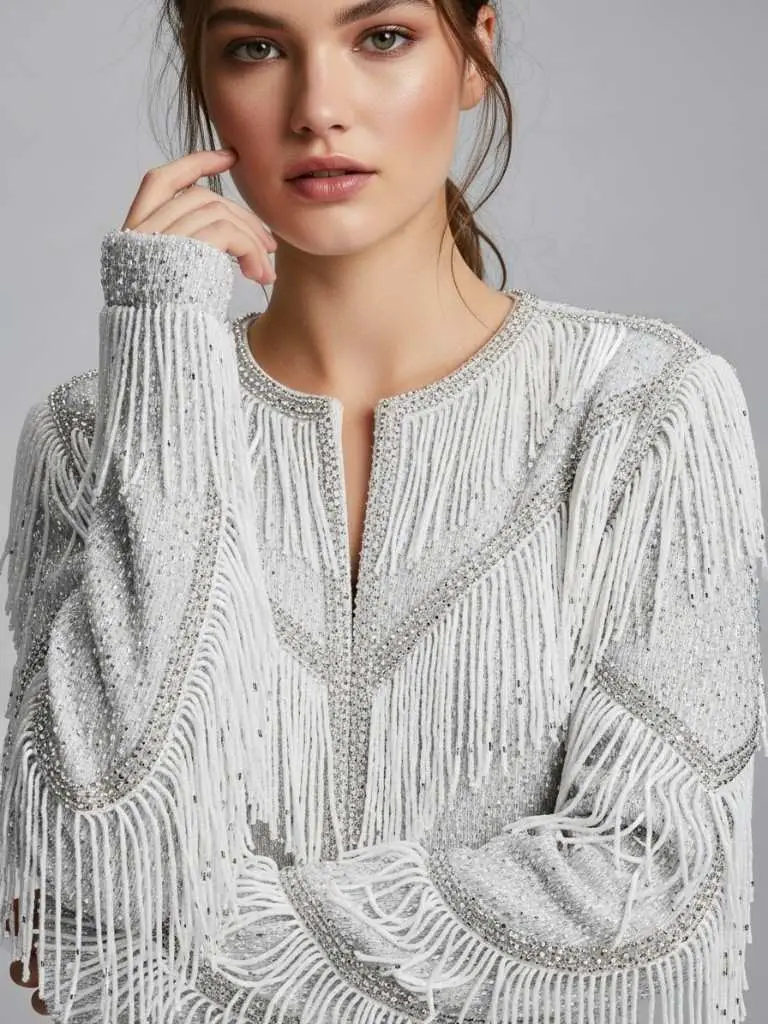 Beaded Fringe Jacket