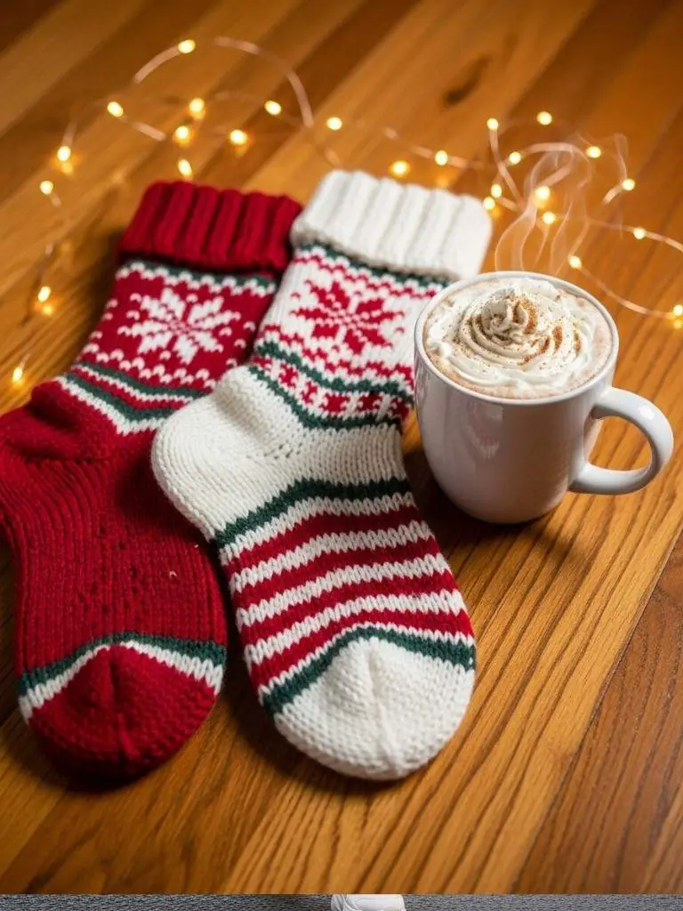 Classic Red and White Knit