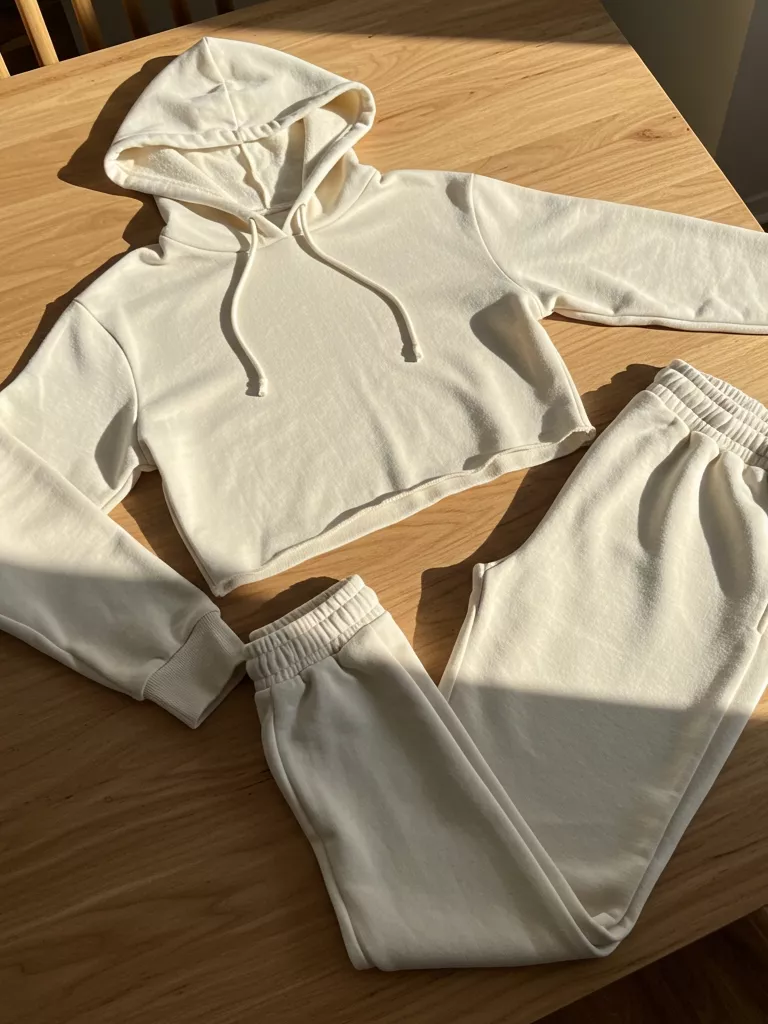 Cropped Hoodie with Matching Joggers