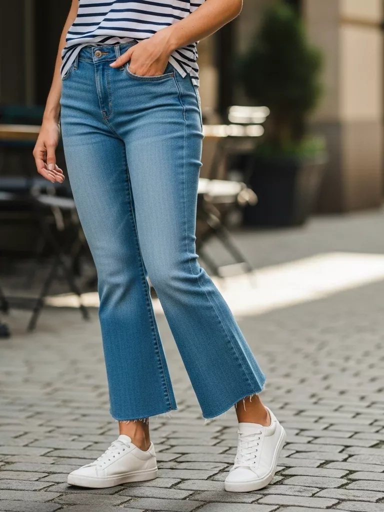Cropped Mini Flares