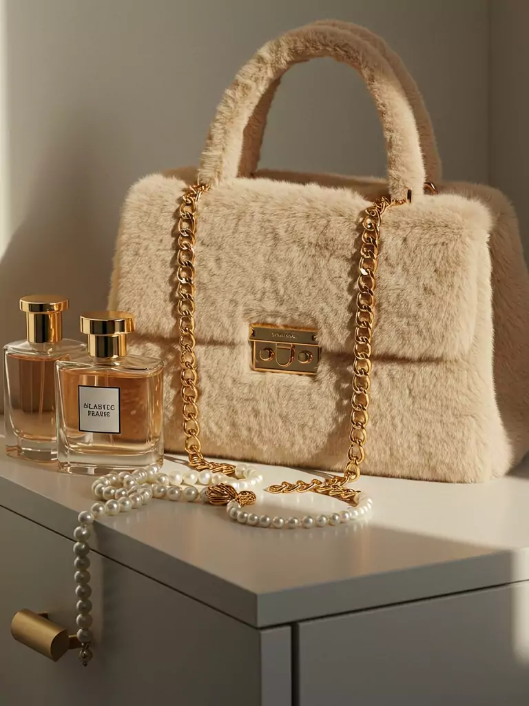 Faux Fur Handbag