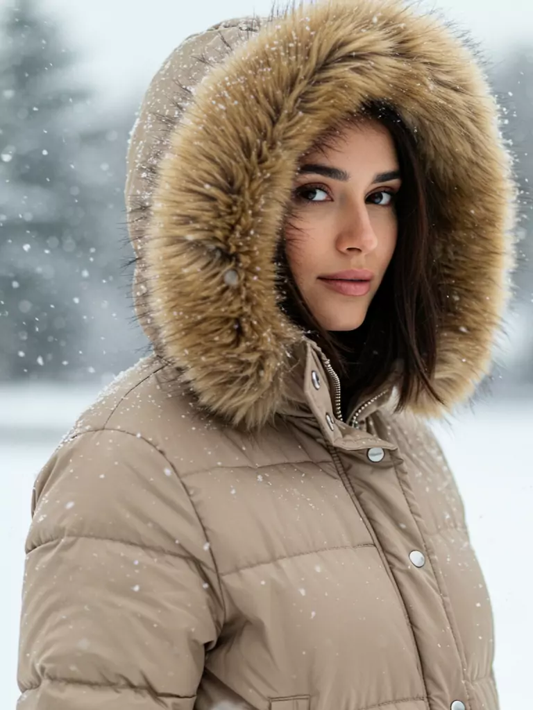 Faux-Fur Trim Puffer