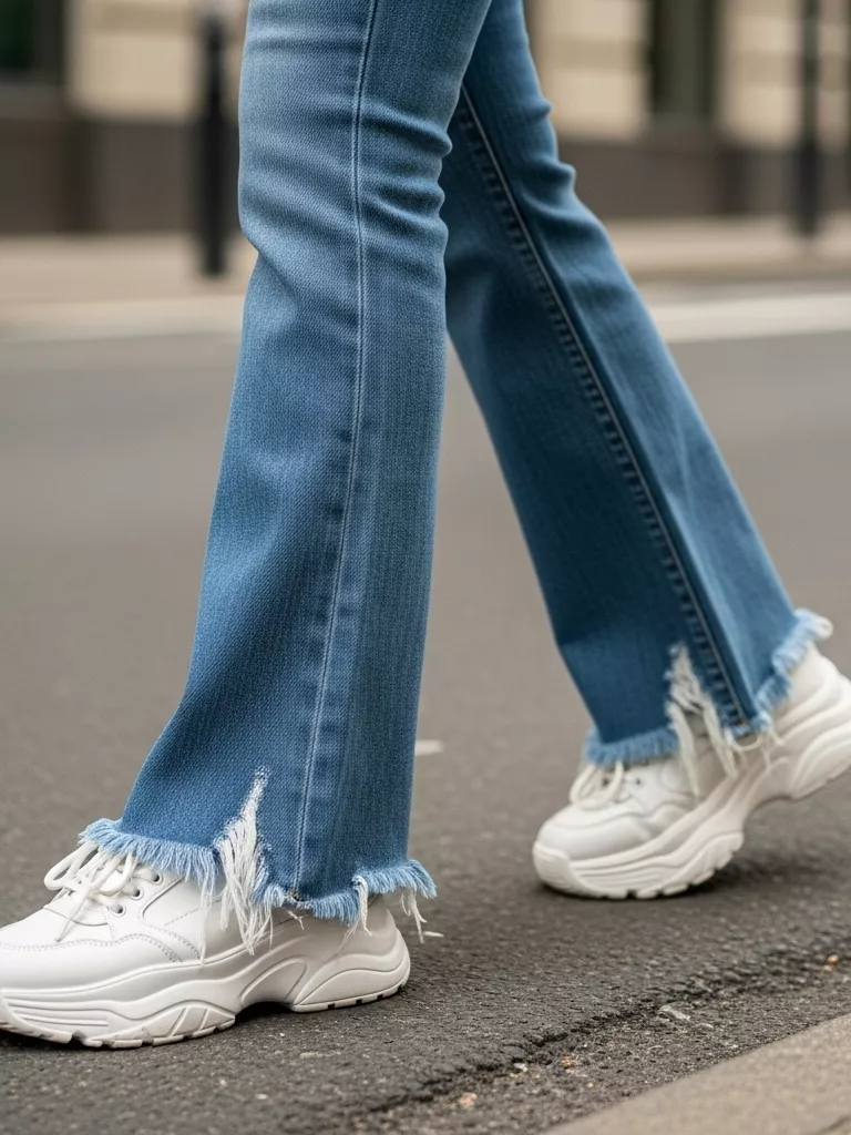 Frayed Hem Flares