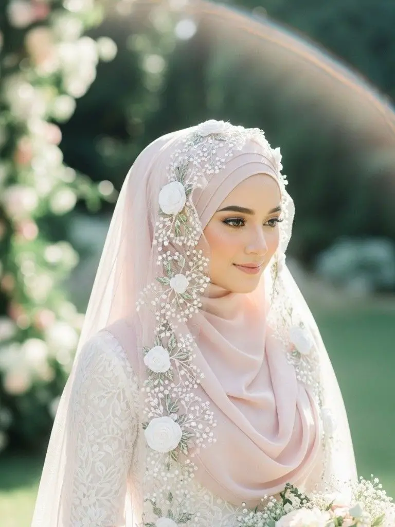 Layered Veil with Net