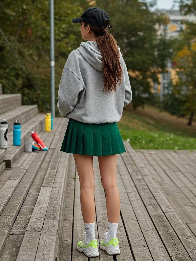 Layered with a Hoodie