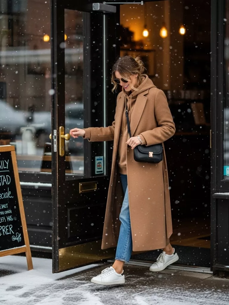 Long Coat + Casual Layers