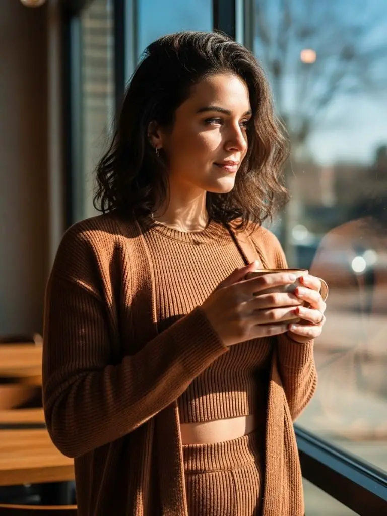 Matching Cardigan and Top Set
